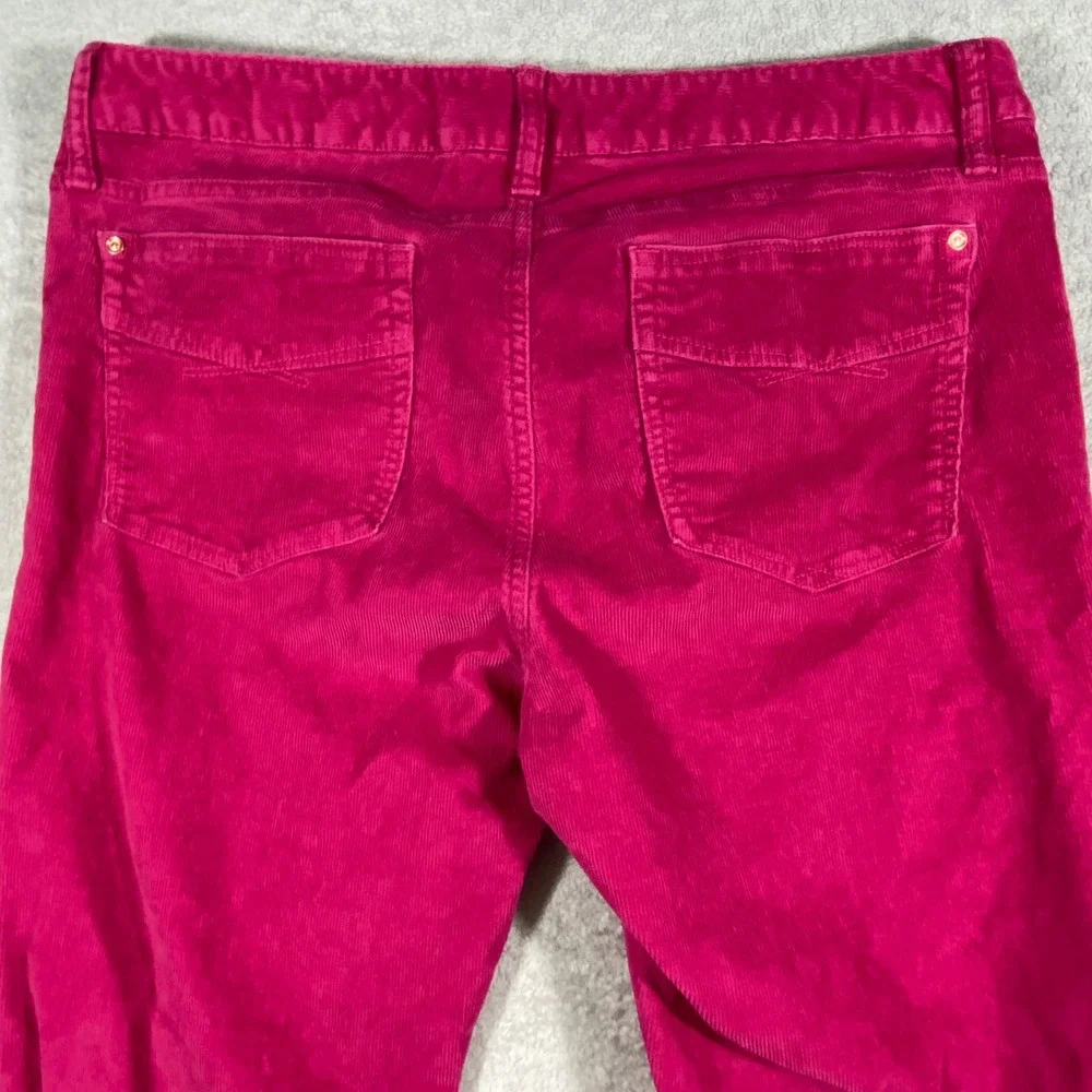 Gap 1969 Real Straight Pink Corduroy Pants‎ Womens Size 33/16 Straight Leg